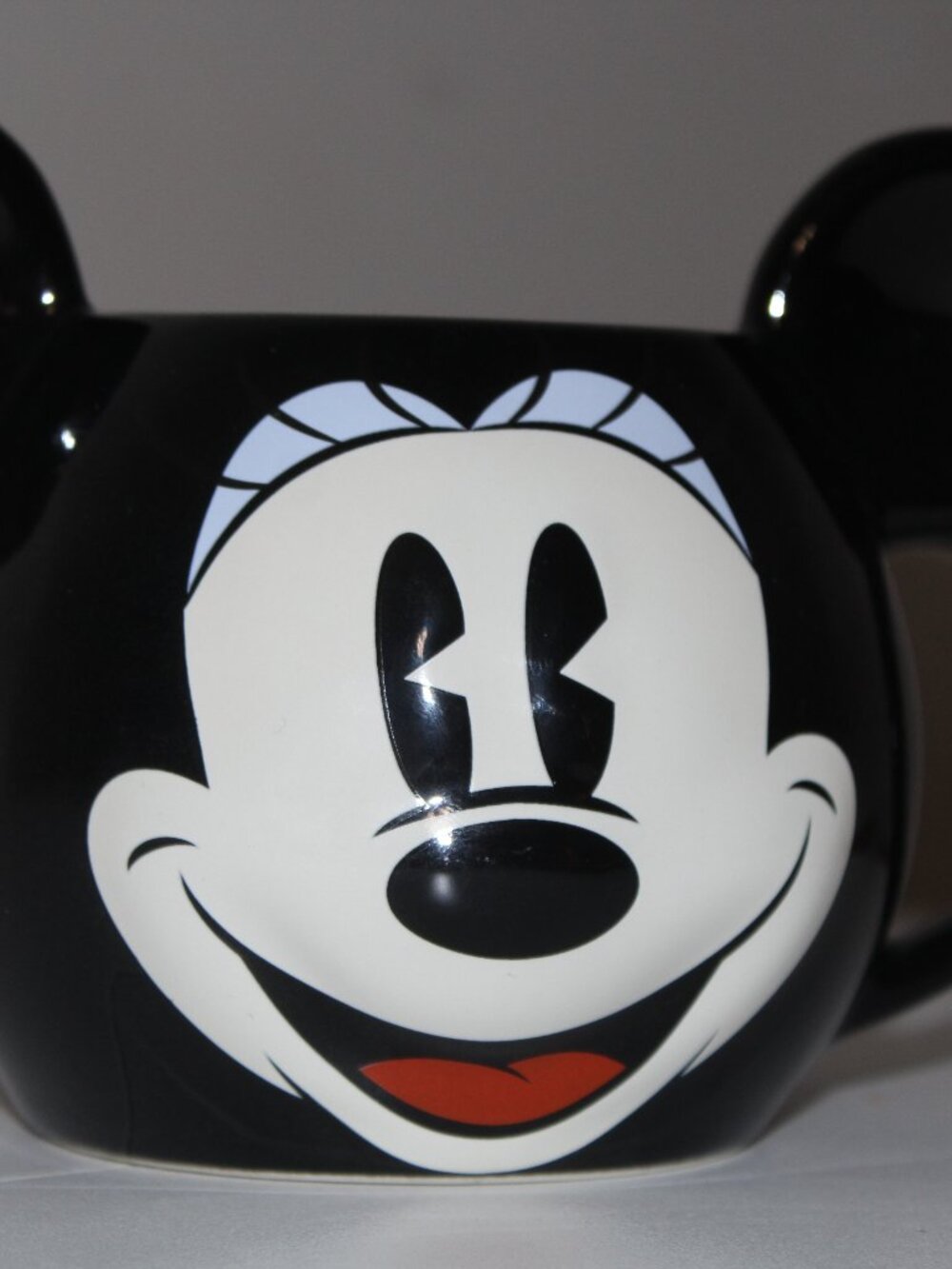 Disney Parks 3D Classic Mickey Mouse Ears Coffee Mug Tea Cup Heavy-Duty